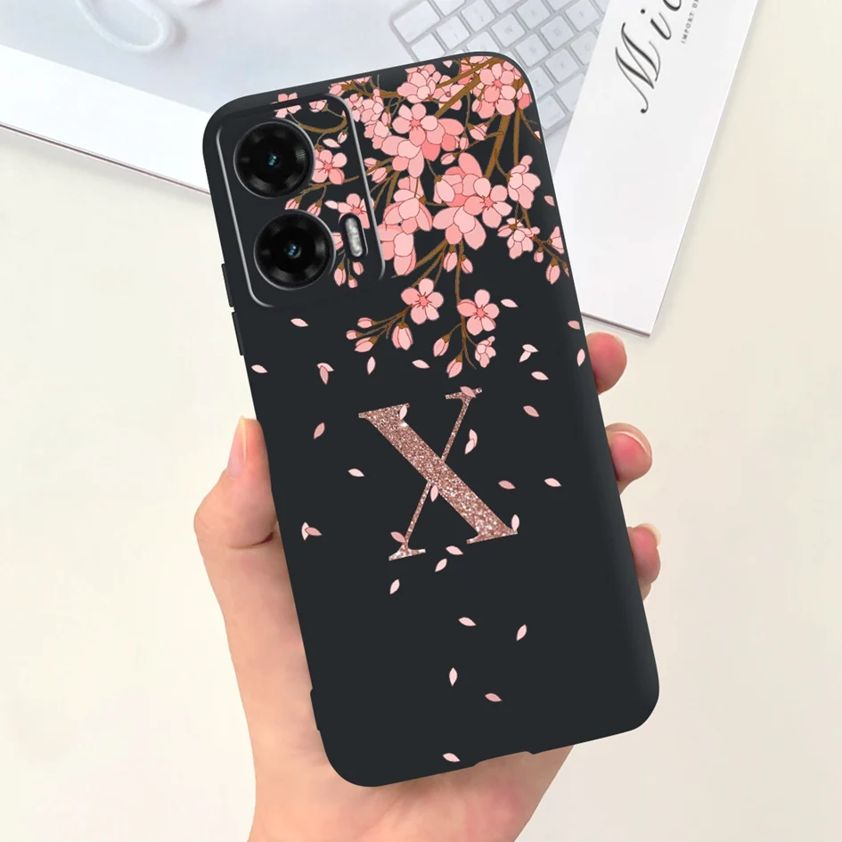 Chic Crown Letters Soft Silicone Back Cover for Moto G35 5G - 2024 Edition