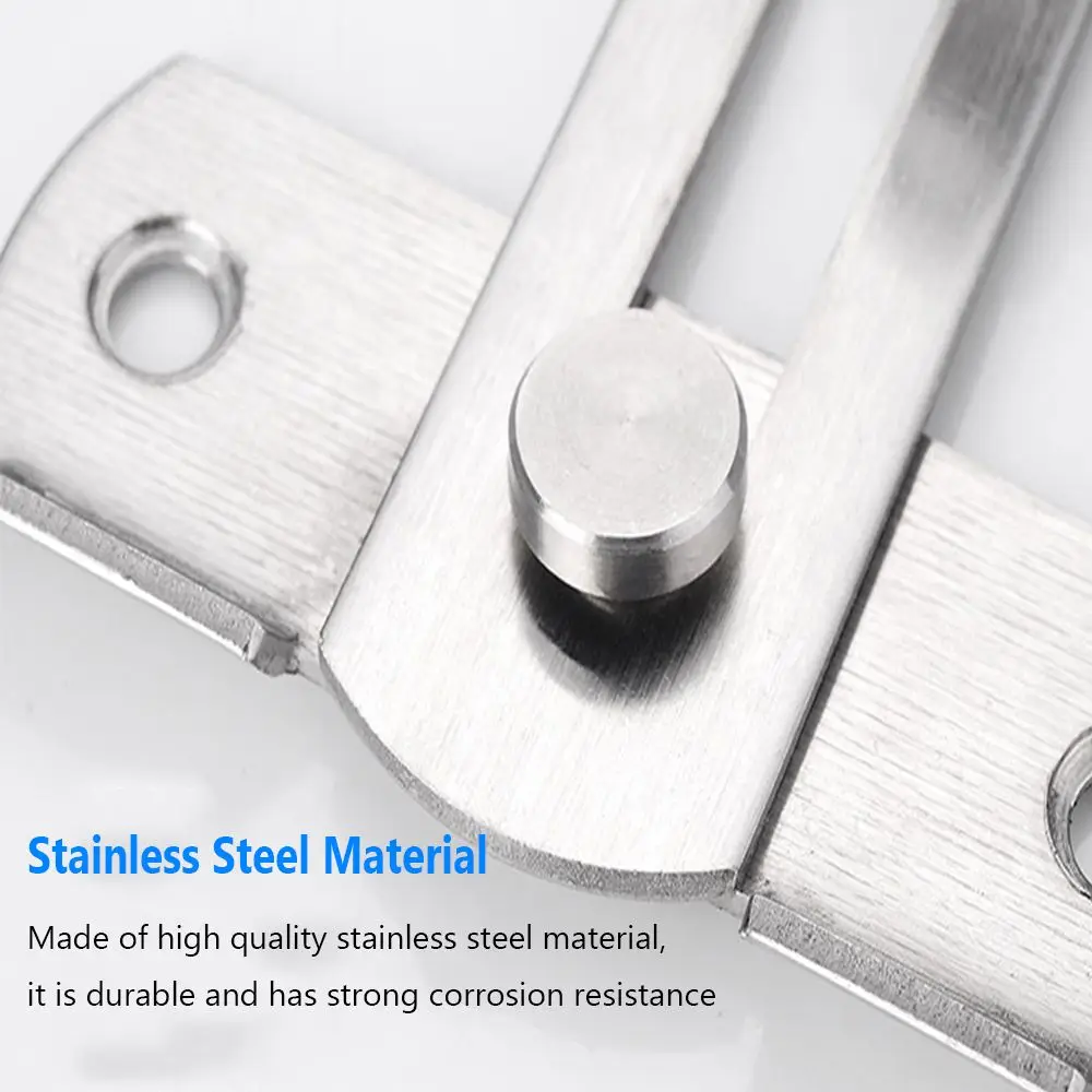 Window Right Angle Stainless Steel Buckle Theftproof Barn Cabinet Lock Latch Door Hasp