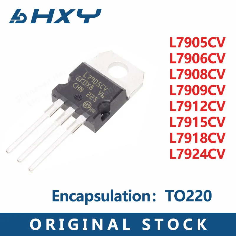 10PCS-L7905CV-L7906CV-L7908CV-L7909CV-L7912CV-L7915CV-L7918CV-L7924CV ...