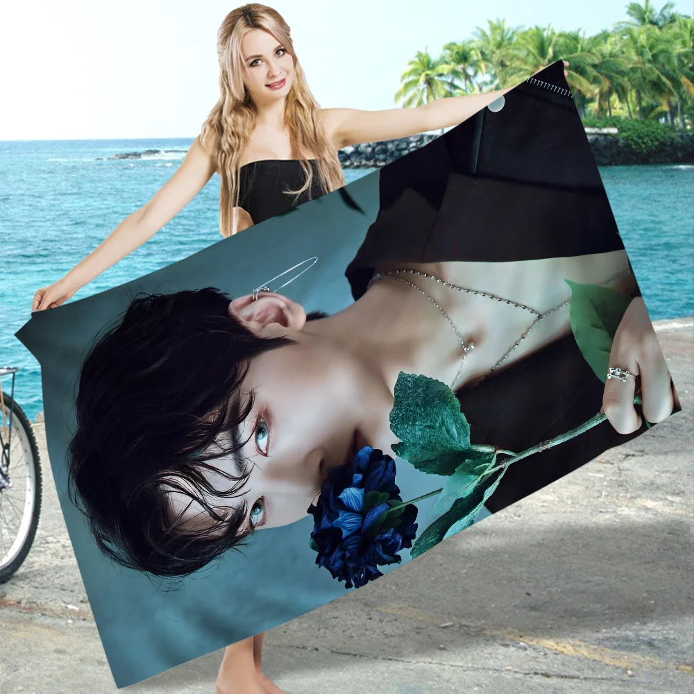 Korea Cha Eun Woo Towel Microfiber Beach Towel Absorbent Quick dry Soft Yoga Swimming Resort Mountain Climbing Towel 3