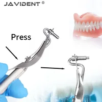 Seringues porte-amalgames dentaires à pointe courbée, double acier inoxydable, pour remplissage de cavités, dentisterie restauratrice, laboratoire 3