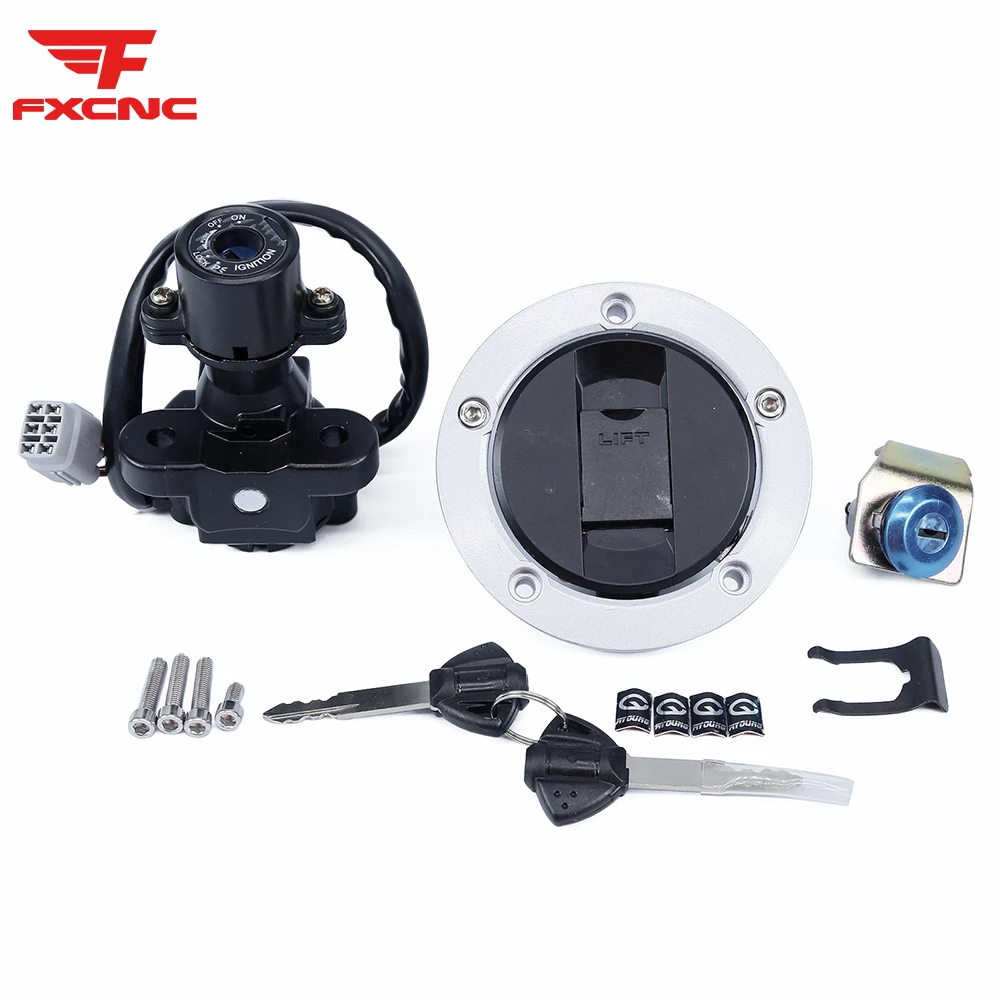 스즈키 GSXR600 GSXR750 GSXR1000 2006-2018 오토바이 점화 스위치 연료 가스 탱크 캡 시트 잠금 키 세트