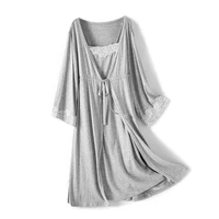 Robe de maternité pour hôpital chemise de nuit femmes enceintes vêtements de nuit d'allaitement pyjama déshabillé en dentelle Ropa Mujer Embarazada Premama costumes 4