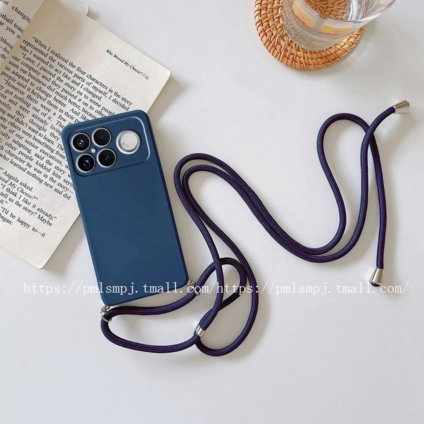 Crossbody Lanyard Silicone Phone Case with Strap - Shockproof TPU Cover
