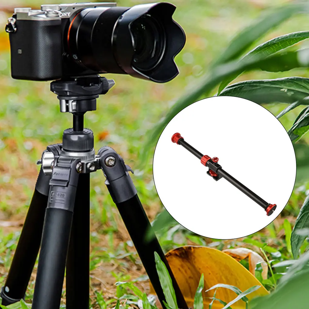 

Two-Mount Horizontal Bar Camera Tripod Rotatable Multi-Angle Extendable Adjustable Steeve with Locking System Fixtures