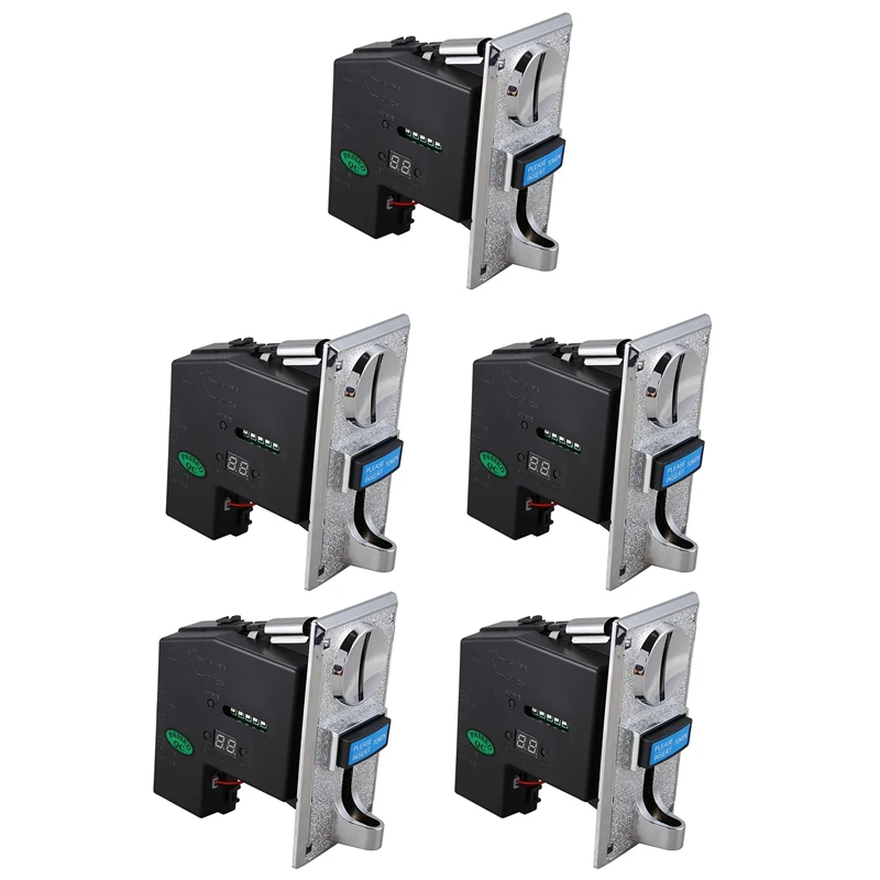 

Top!-5X Multi Coin Acceptor Selector For Mechanism Vending Machine Mech Arcade Game