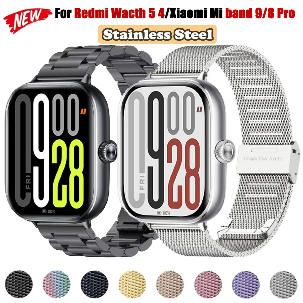 Stainless Steel Replacement Smartwatch Strap - Premium Metal Bracelet