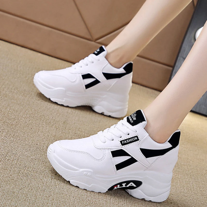 New Women Shoes Sneakers Platform Inner Increase Shoes Casual Ladies Footwear Luxury Fashion Tennis Sport Shoes Tenis De Mujer 4