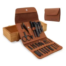 

16 Pieces Manicure Set with Leather Case,Nail Clippers Kit Grooming Kit Personal Care Tool, Gifts for Men/Women