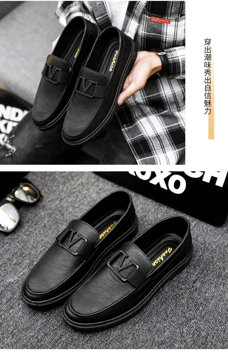 Mens Loafers Shoes Man Men Sneakers Walking Fashion Moccasins Designer Footwear Male Brand Casual Leather Boat Shoes for Men