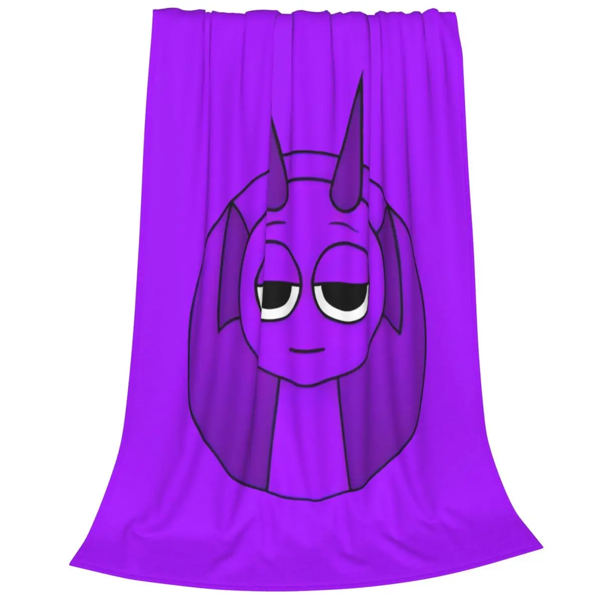 Sprunki Incredibox Durple Blanket Flannel Cartoon Anime Game Multifunction Super Warm Throw Blanket Bedding Outdoor Rug Piece 4
