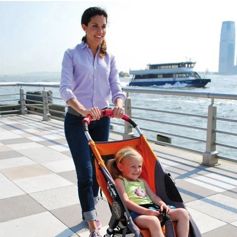 Baby Stroller Accessories, Carriage Front Handle, Pram Magic Tape, Oxford Cloth, Bumper Bar, Protective Cover, 2 Pcs - 5
