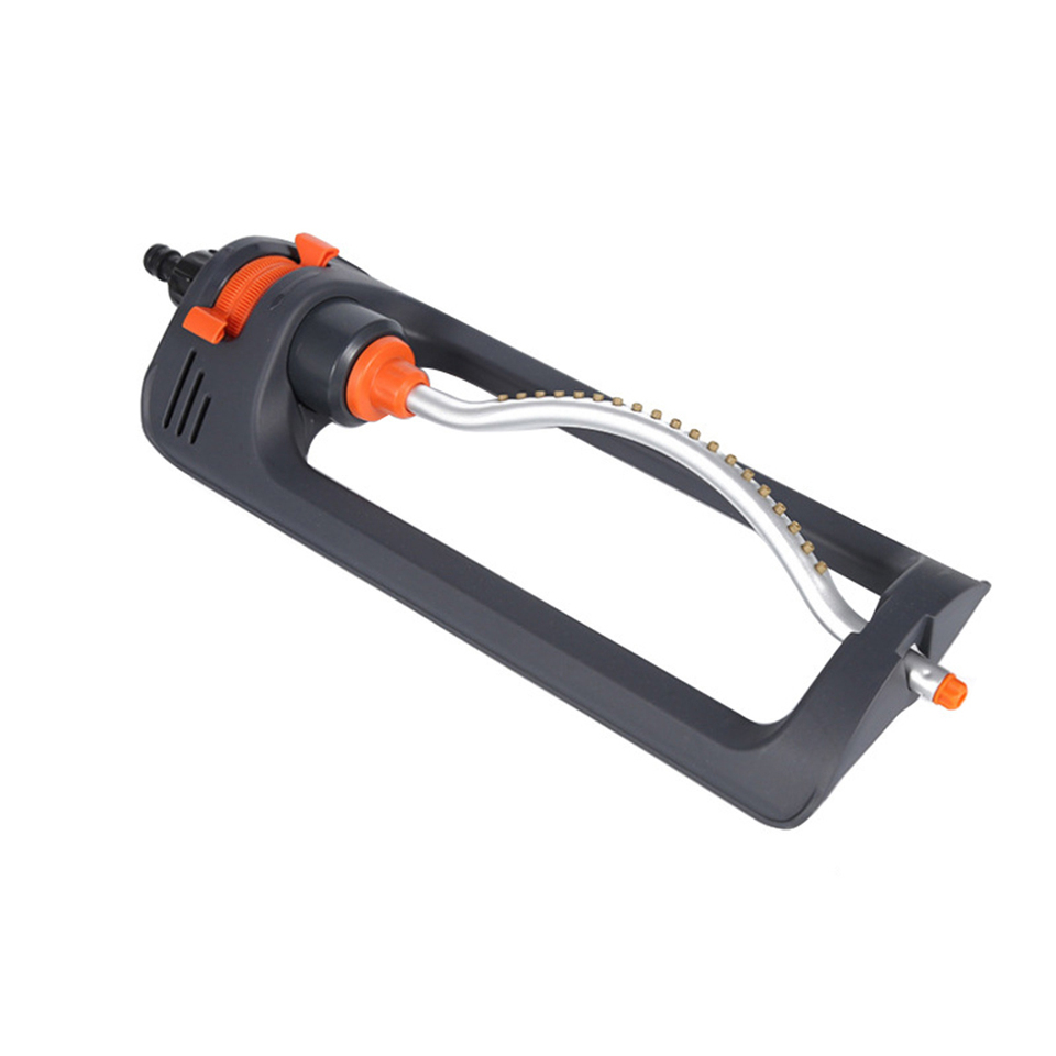 1Pcs Indestructible Oscillating Sprinkler Rustproof Automatic Swing Irrigation Sprinkler for Large Lawn and Garden gass