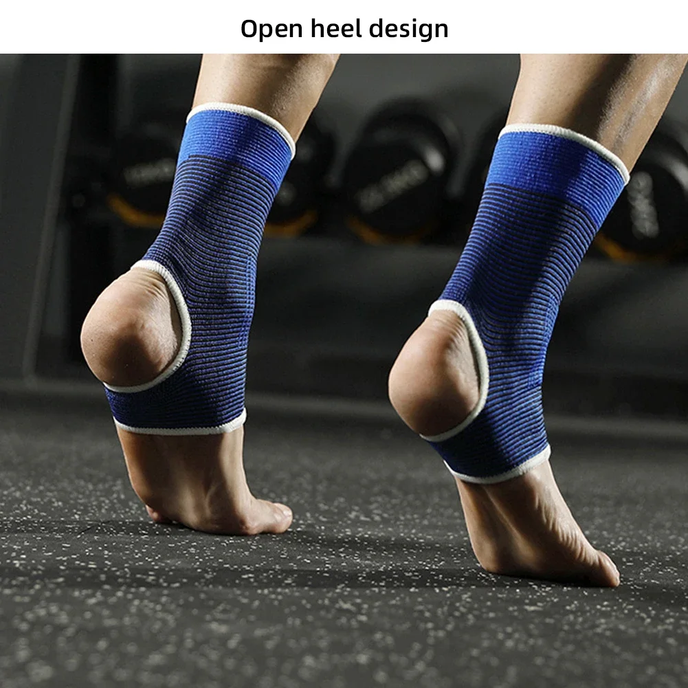 Fitness Ankle Straps Ankle Straps Ankle Support Ankle Support Brace 2Pcs Knitted Ankle Support For Sprains Arthritis Tendonitis Running Football Foot Protection Ankle Sleeve Sock Sports Anklet