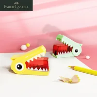 Faber-Castell Pencil Sharpener Green/Blue/Purple/Yellow Dinosaur Cute Cutting Stationery Manual Single Hole Pencil Sharpener 5