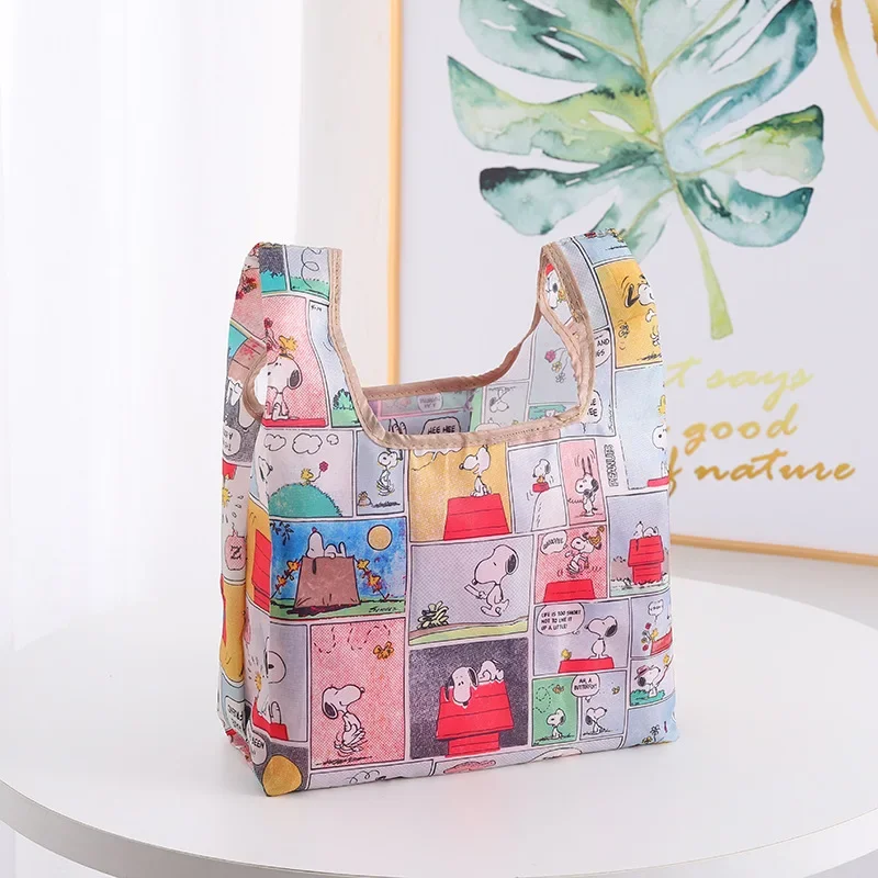 Snoopy Shopping Bags moda donna Tote Bag pieghevole Eco borsa della spesa pieghevole borse riutilizzabili di grande capacità borse portatili novità