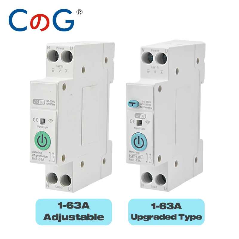 WiFi Smart Circuit Breaker with Over/Under Voltage Protection and Power Metering