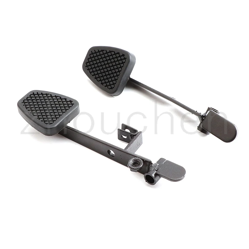 2 Pcs Brake & Throttle Pedals Brake Accelerator Fuel ATV Pedal For Go