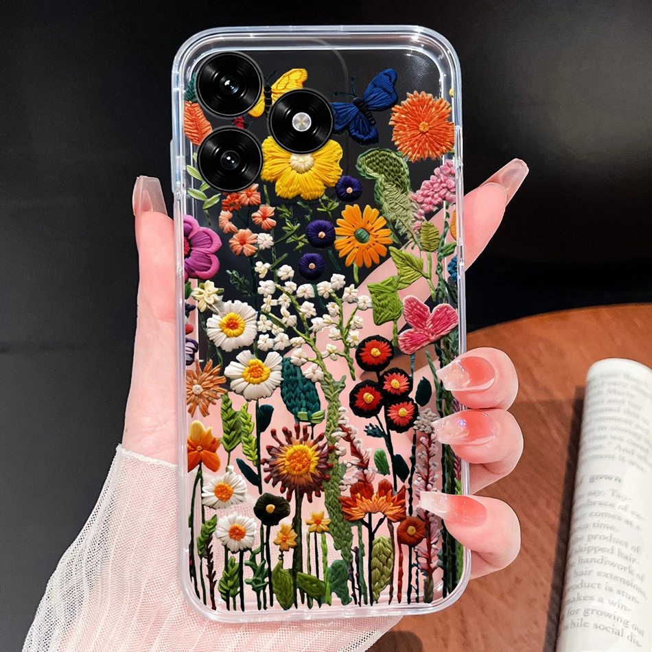 Lovely Animal Cartoon Soft Clear Silicone Phone Case - Lightweight and Durable Cover
