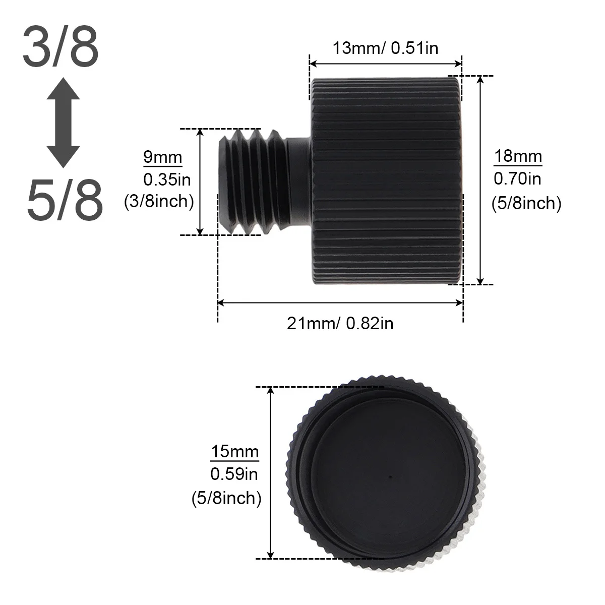 5/8 to 1/4 3/8 Inch Thread Screw Mic Stand Adapter For Microphone Holder Boom Arm Camera Mount Bracket Tripod Accessories microphone adapter