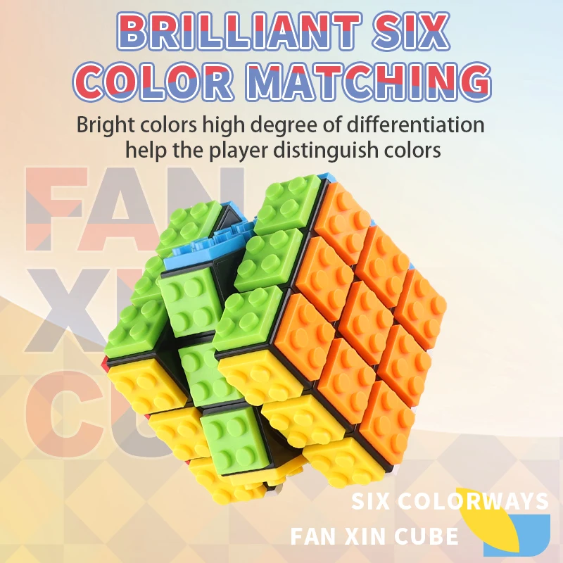 빌딩 블록 큐브 3x3x3 퍼즐 매직 큐브 분리형 전문 교육용 부드러운 속도 경쟁 어린이 장난감 선물