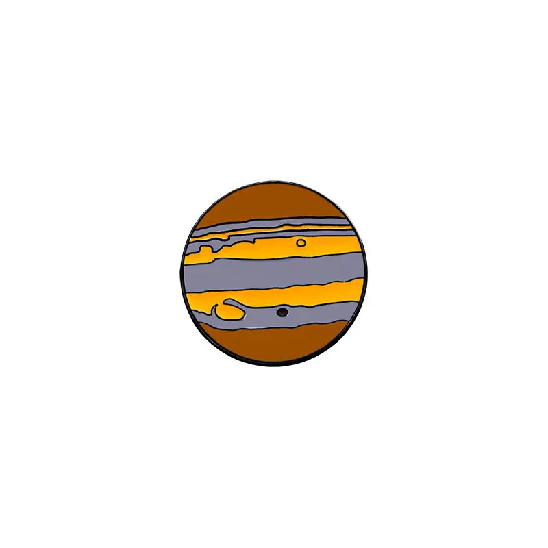 Solar System Enamel Pins Set - Whimsical Planetary Home Decoration Badges