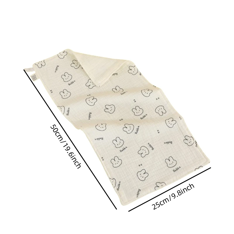 25x50cm Baby Six-layer Pure Cotton Gauze Small Towel Face Towel Square Mouth Baby Washcloth