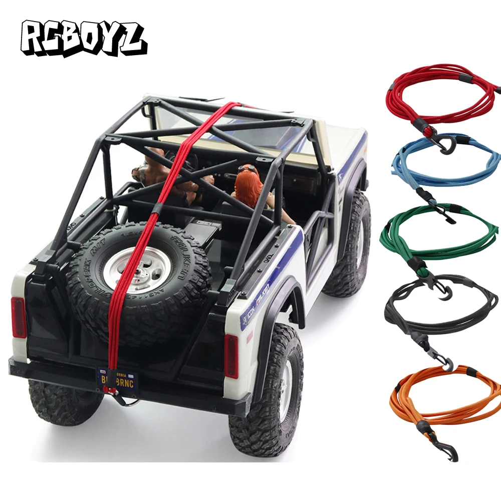 New Band Elastic Rope Car Shell Fixing Draw Rope + Hook for SCX10