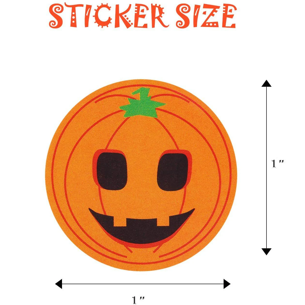 

50-500pcs Round Halloween Label Sticker Cute Smile Pumpkin Seal Sticker DIY Decorative Labels Halloween Party Favors Supplies