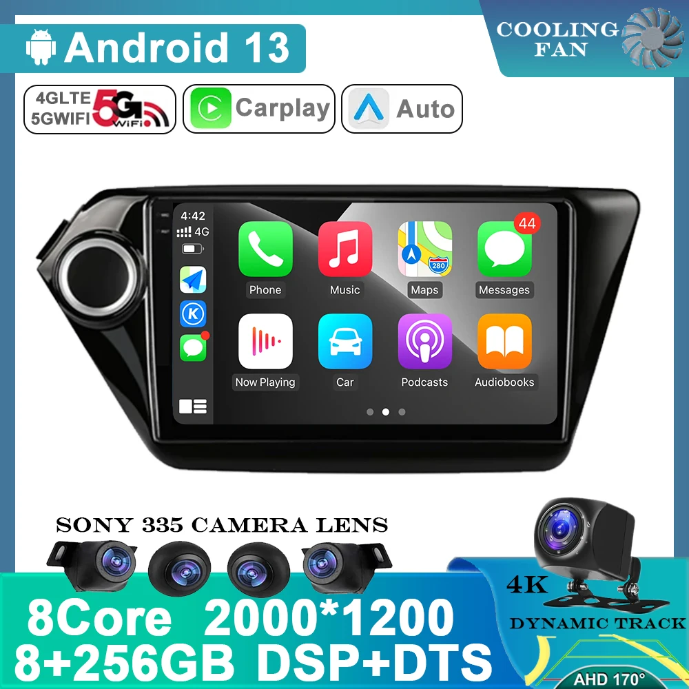 

Android 12 DSP For KIA Cee'd CEED JD 2012 - 2018 Navigation GPS 2 Din RDS Car Radio Multimidia Video Player Carplay 2Din 4G