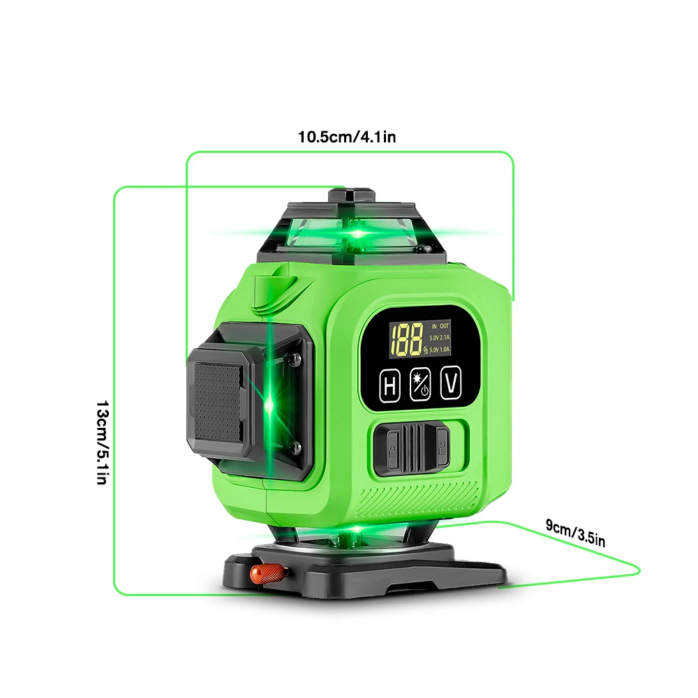 16 Lines Laser Level APP Remote Control Horizontal Vertical Levels Machine Power