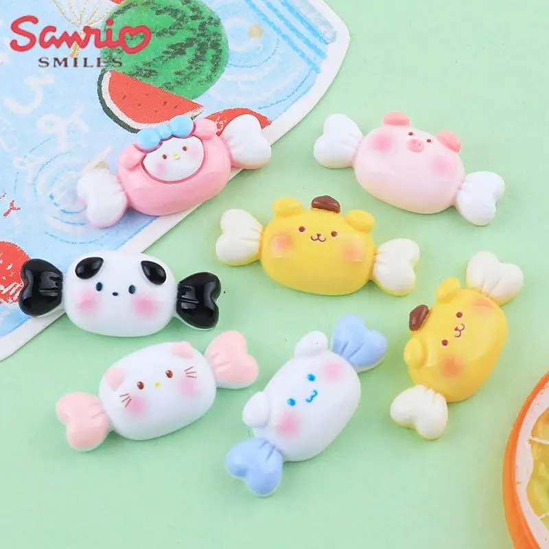 

10 шт. Kawaii аниме Hello Kittys Sanrio DIY аксессуары моя мелодия похвалы искусственные украшения подарки игрушки для девочки