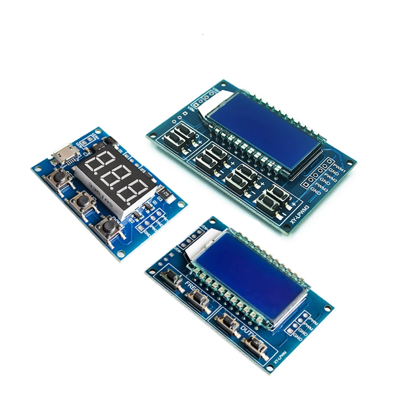Signal Generator Kit Signal Generator PWM Pulse Frequency Duty Cycle Adjustable Module LCD Display 1Hz-150Khz 3.3V-30V