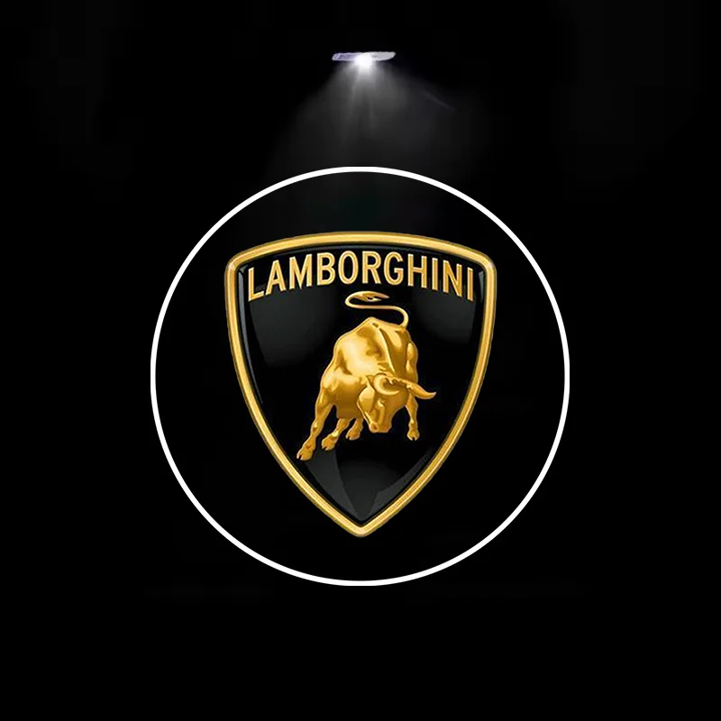 2Pcs LED 자동차 도어 프로젝터 램프 람보르기니 LP570 LP610 Urus Gallardo Aventado 자동차 액세서리에 대한 환영 조명 장식