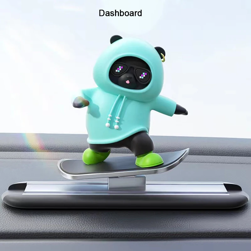 Autoscherm Cartoon Skateboard, Drijvende Screen Center Console Sliding