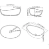 Oval Vessel  Stone Resin Bathroom Sink Modern Art Sink Matte White with Pop Up Drain (Glossy White) 6