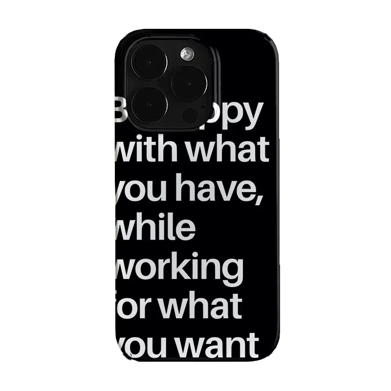 Minimalist Y2K Full Screen Text Phone Case