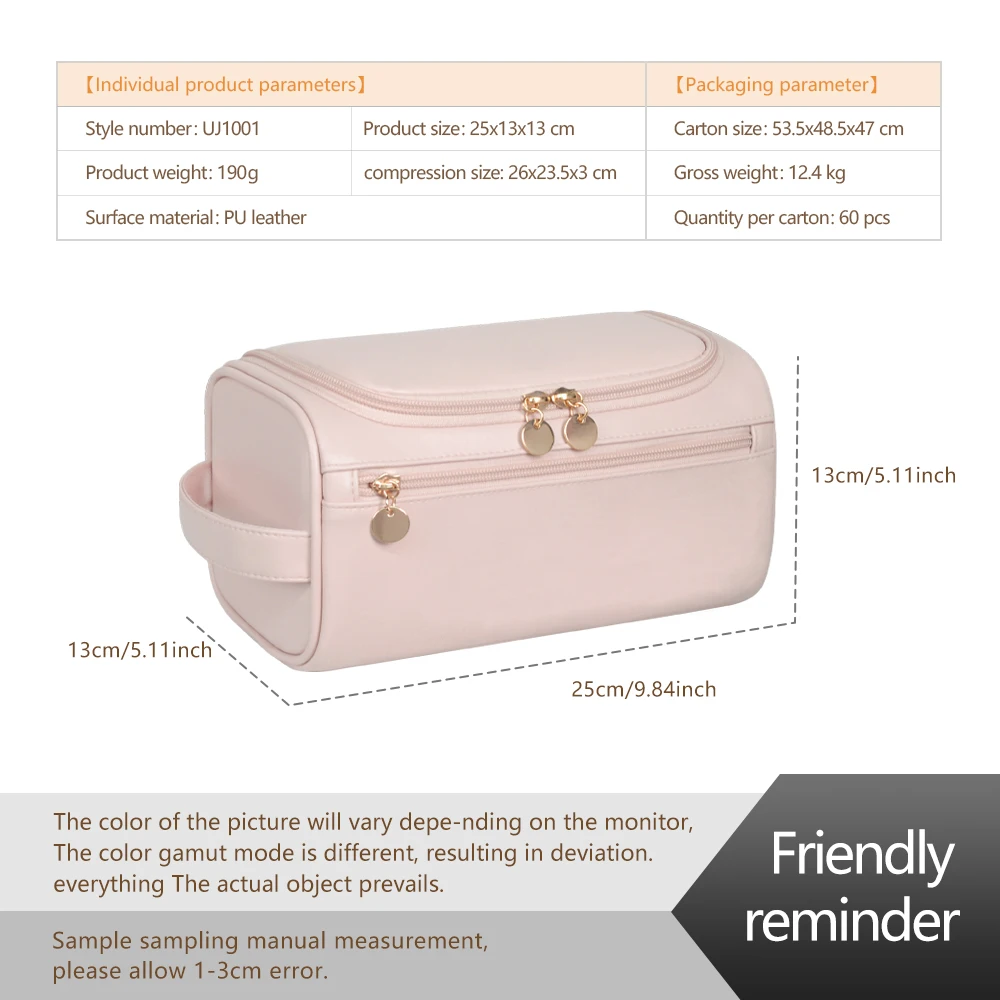 Chic Waterproof Hanging Toiletry and Makeup Organizer Bag