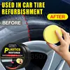 Car Plastic Restorer Auto Interior Panel Renewal Wax Coating Leather Plastic Rubber Polish Repair Auto Reconditioning Cream Care 6