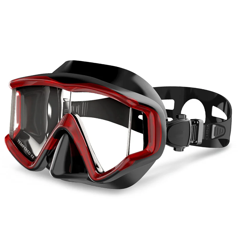 Three-Lens Snorkeling Water Ski Welding Mask for Men and Women Anti-Fog Goggles Panoramic Underwater Suitable Both Men and Women 2