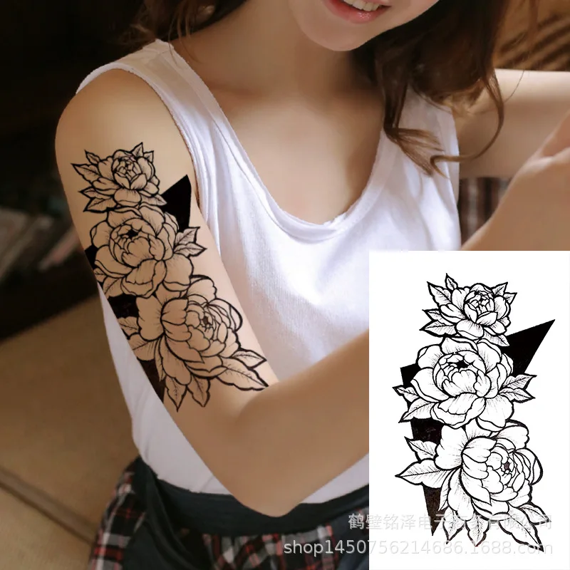 

Временные тату-наклейки 5 шт./лот, цветок, лицевая наклейка Boday, водонепроницаемые экологически чистые сценические реквизиты, художественные наклейки для макияжа