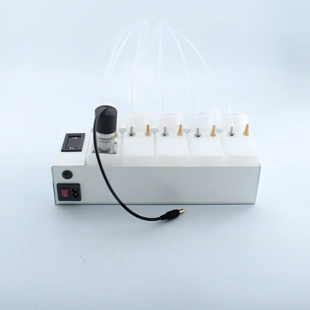 250ML DTF 잉크 시스템 CISS(댐퍼 포함) Epson L800 L805 L1800용 흰색 잉크 탱크 교반기 내장 타이머 포함