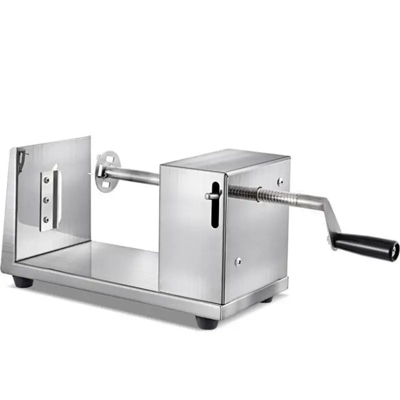 Manual Stainless Steel Potato Slicer Chips Cutter Manual Tornado Potato Machine Spiral Twisted Makers DIY Vegetable Slicers