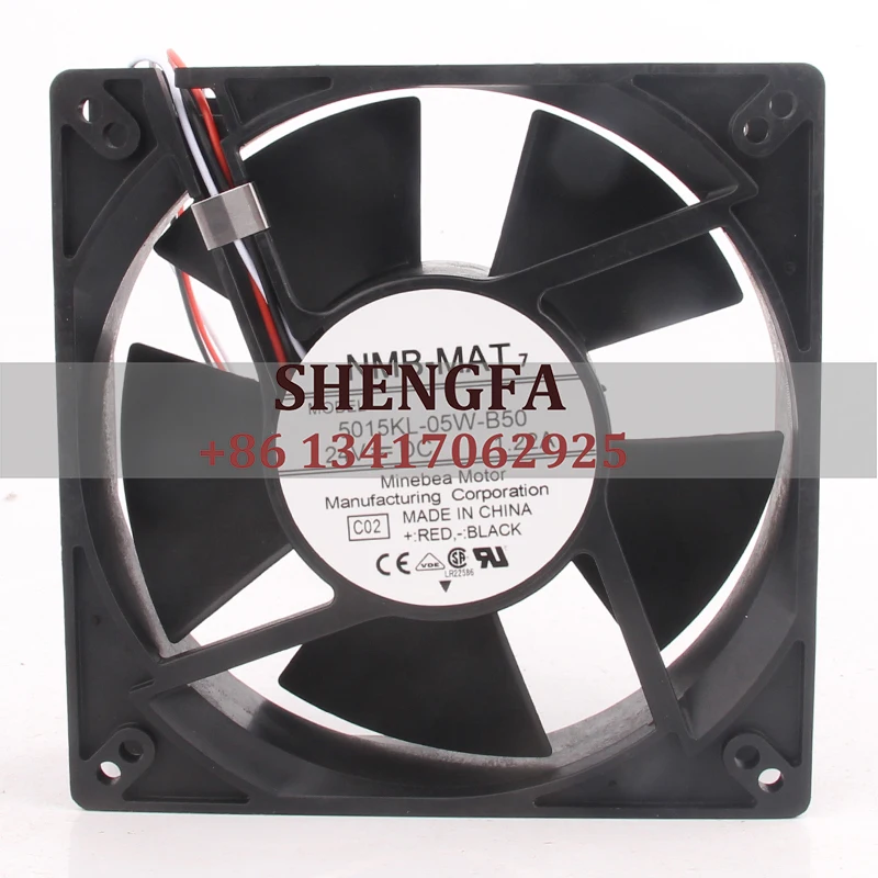 

NMB Case Fan 5015KL-05W-B50 127*127*38MM 24V 1.22A 12738 Large Air Volume Cooling Fan