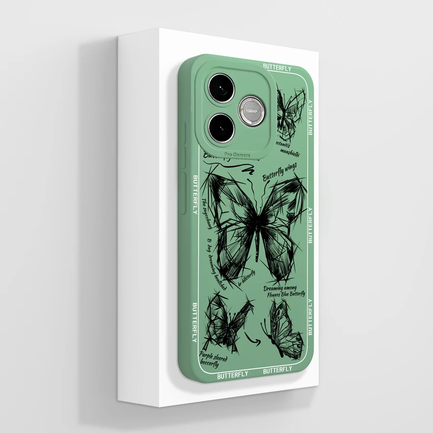 Cute Cat Claw Cartoon Print Phone Case with Camera Protection - Soft Liquid Silicone Housing