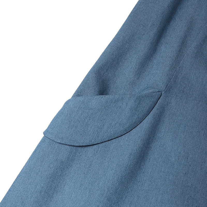 Casual Denim Viscose Summer Dress S37cf1b24060b413c8b654af1a1bcd002M