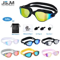 Lunettes de natation unisexes pour adultes – Lunettes de natation antibuée pour hommes et femmes – Lunettes de natation professionnelles imperméables et réglables en silicone 1