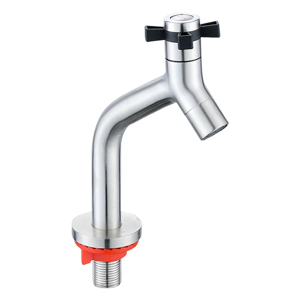Foot Valve 95-18 Cold Water Mixer Single Lever Stainless Steel Bathroom Mixer