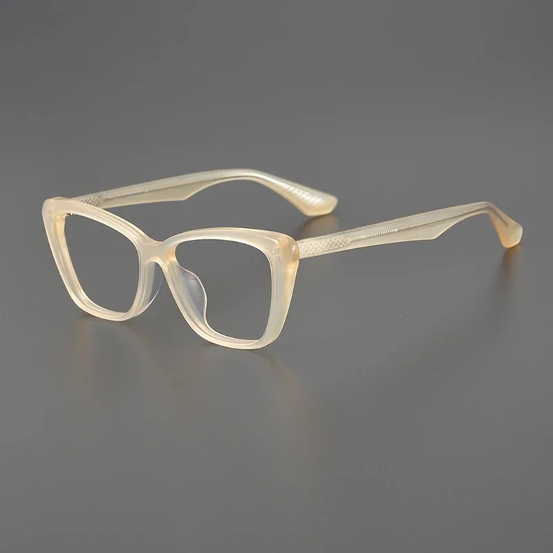 

Men's Acetate Cat Eye Glasses Frame New Fashionable High Quality Optical Eyeglass Women's Myopia Reading Personalized Eyewear