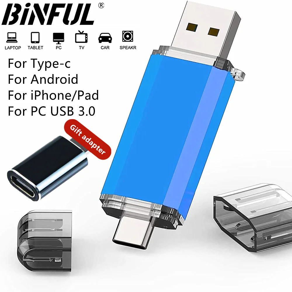 Unidad Flash USB OTG de 512GB, USB 3,0 tipo C para iPhone, ipad, 128GB, 256GB, Pendrive, Android, portátil, memoria de almacenamiento externo de alta velocidad 1 Unidad Flash USB OTG de 512GB, USB 3,0 tipo C para iPhone, ipad, 128GB, 256GB, Pendrive, Android, portátil, memoria de almacenamiento externo de alta velocidad 1